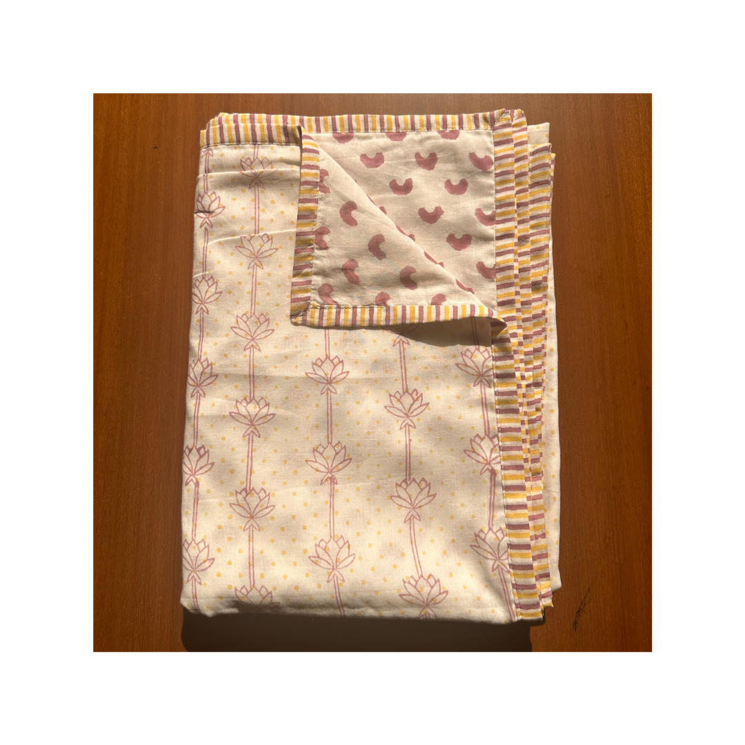 Mulmul Muslin Dohar | Hand-Block Printed