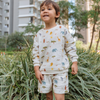 Organic Muslin Sweatshirt & Shorts Set