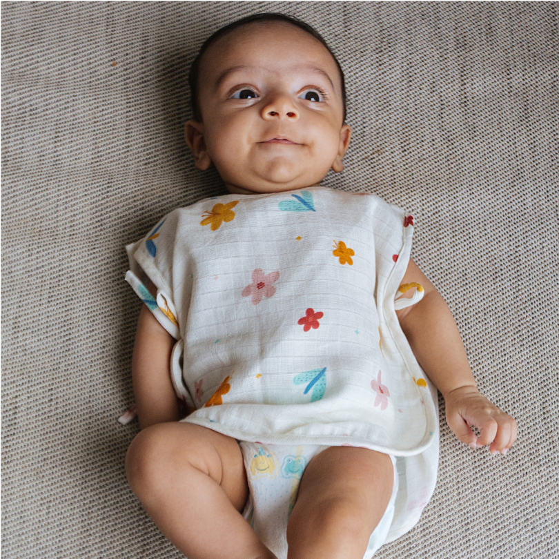 Organic Muslin Jhabla (Set of 3)