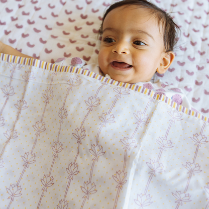 Mulmul Muslin Dohar | Hand-Block Printed