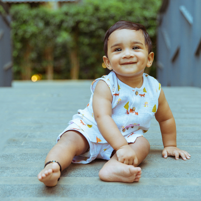 Organic Muslin Vest & Shorts Set