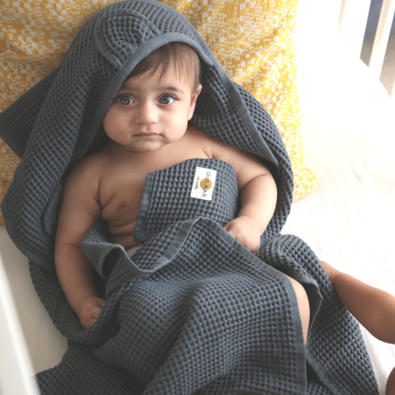 Waffle Hooded Towel