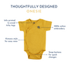 Made of soft, stretchy ribbed fabric, this is great for wearing on its own or layered. The kimono style makes it easy to put on and take off, while looking stylish and staying comfortable. Organic cotton organic muslin premium gift luxury gift sustainable clothes baby clothes baby gift newborn gift birthday gift onesie bodysuit