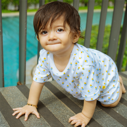 Organic Tee & Shorts Co-ord Set | Hand-Block Printed