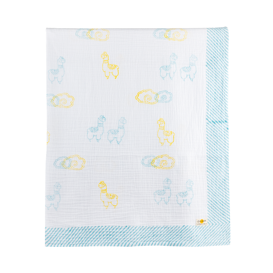 Organic Muslin Swaddle | Hand-Block Printed